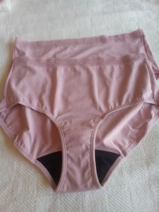 JOCKEY Worry Free Period Bladder Leak Underwear Lilac XL Moderate NEW No Tags - Picture 1 of 5