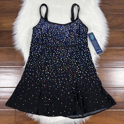 Vestido de traje de baño Longitude para mujer talla 10 con costura de princesa de una pieza Foto 1 de 4