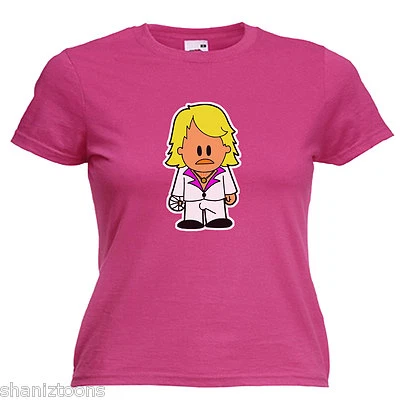 Keith Lemon Inspired Cartoon Ladies Lady Fit T Shirt 13 Colours Size 6 - 16  - Image 1 of 4