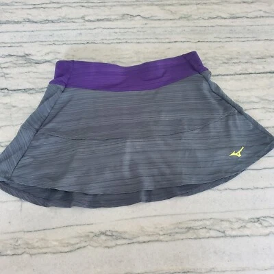 Falda corta de golf/tenis gris y púrpura Mizuno para mujer talla pequeña  Foto 1 de 4