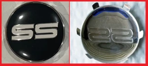 SS EMBLEM BADGE LEFT DRIVERS SIDE STEERING WHEEL HORN COVER - WHITE - Picture 1 of 1