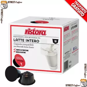 160 Capsule Latte Intero Zuccherato Ristora compatibili Nescafè Dolce Gusto * - Foto 1 di 10