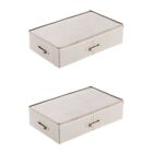  2 Count Storage Box under Bed Container Bags Containers Drawer