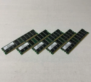 Nanya 256MB DDR-400MHz-CL3 PC3200U-30330 NT256D6t4S88C0G-5T (Lot of 5) - Picture 1 of 9