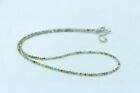 Natural Green Garnet 2.00 MM Faceted  Gemstone Beads 16 Inches Necklace