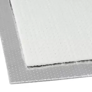 100x100cm Hitzeschutz Matte selbstklebend Aluminium Fiberglas 5mm bis ca. 1000°C - Bild 1 von 4