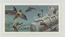 1974 Brooke Bond The Sea: Our Other World Tea Living Under Water #31 a8x