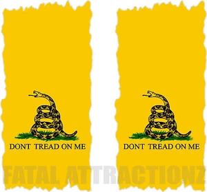 GadsdenFlag Cornhole Cover Vinyl Aufkleber Sticker Grafik Sitzsack tritt nicht auf mich - Bild 1 von 2