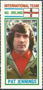 TOPPS-1981-FUTBOLISTAS- #177-EQUIPO INTERNACIONAL-IRLANDA DEL NORTE-PAT JENNINGS - Imagen 1 de 1