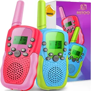 Walkie Talkie Set für Kinder 8 Kanal Funkgerät 6km Batteriebetrieben Retoo - Bild 1 von 14