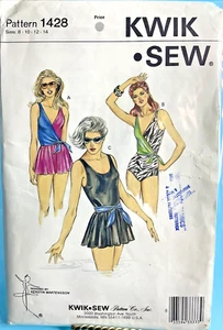 Kwik Sew 1428 Sz 8-14 Misses 1 Piece Swimsuit in 3 Styles - Picture 1 of 5
