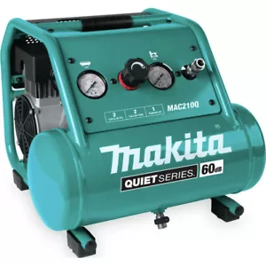Makita MAC210Q-R Quiet Series 1 HP 2 Gallon Air Compressor Certified Refurbished - Picture 1 of 5