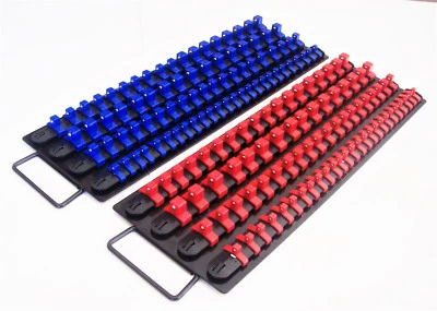 160pc GOLIATH INDUSTRIAL SOCKET STORAGE TRAY RAIL RACK HOLDER SET 1/4 3/8 1/2 - Image 1 of 4