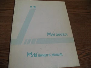 NEW KAWASAKI PWC OWNER'S MANUAL JET SKI 300 SX JS300 A1 99920-1310-01 (K-2304) - Picture 1 of 6