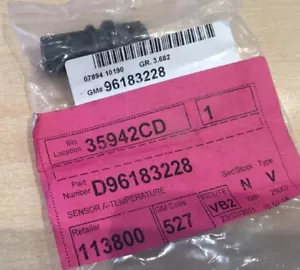 BNIB GENUINE GM CHEVROLET Air Charge Temperature Sensor SUITS MANY 96183228 - Picture 1 of 2