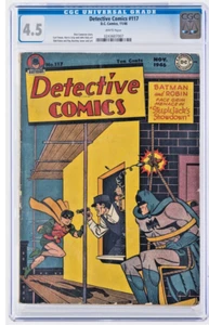 DETECTIVE COMICS #117 CGC VG+ 4.5 DC 1946 WHITE PAGES! - Picture 1 of 3