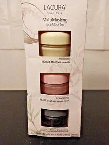 NEW Lacura Face Mask Trio Set of 3  1fl Oz Bottles - Picture 1 of 4
