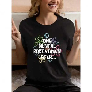 Fashionable Women's Printed T-shirt - Casual Short Sleeved, Summer Wear - Picture 1 of 12