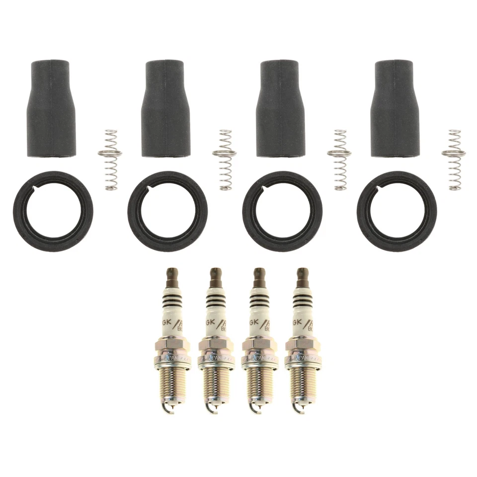 NGK 4 Bujías Iridium IX Kit de 4 Bobinas Botas para Kia Optima Hyundai Sonata 2.4L Foto 1 de 1