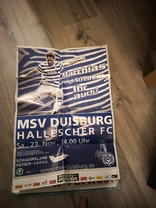 Plakat MSV Duisburg vs Hallescher FC - Bild 1 von 1