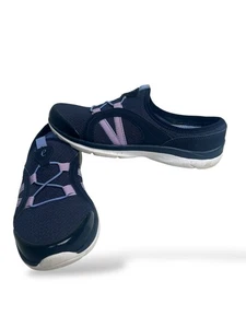 Easy Spirit Esquade Women Sz 8 M Blue Purple 360 Mule Bungee Slip Original Box - Picture 1 of 17