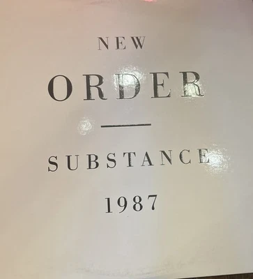 New Order Substance 2-LP Qwest records 1987 Greatest Hits Very Good Condition - Image 1 of 3