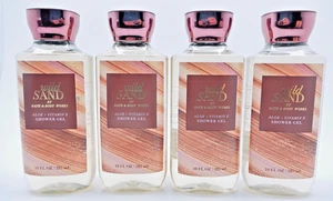 4 Bath & Body Works Wild Sand Aloe + Vitamin E Duschgel 10 Unzen NEU - Bild 1 von 8