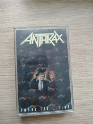 ANTHRAX "AMONG THE LIVING" CASSETTE/1987/ISLAND RECORDS/EXCELLENT CONDITION  - Image 1 of 4