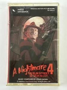 A Nightmare On Elm Street 4 The Dream Master OST Cassette SEALED New Craig Safan - Picture 1 of 8