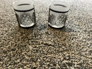 Yankee Candle Pinecone Tea Light Votive Candle Holder Set of 2 Lodge Cabin Woods - Picture 1 of 8