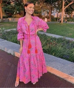 Cynthia Rowley Sanibel Maxi Dress Size XS Cotton Boho - Bild 1 von 4