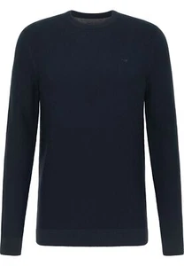 Mustang Hombre Cuello Redondo Jersey Pachai - Regular Fit S - 6XL Azul Negro - Imagen 1 de 7