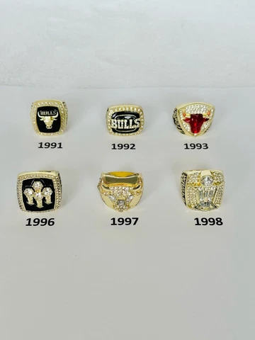 Chicago Bulls Basketball Championship Ring, 🇺🇸 SHIP, JORDAN, PICK YOUR RING!! Cover