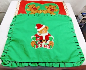 Handgefertigte Weihnachten Überwurf Kissenbezüge Shams 18x20 rot grün Rüschen Menge 2 - Bild 1 von 9