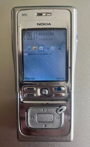 Nokia N91 - 4 GB - Silver Chrome (Unlocked) Symbian Smartphone s60 - Picture 1 of 7