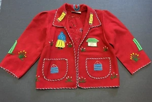 Chaqueta de recuerdo infantil vintage con motivo mexicano López - Imagen 1 de 8
