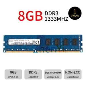 Für SKHynix 8GB 4GB 2GB DDR3 1333MHz PC3-10600U 2Rx8 1.5V 240Pin Desktop RAM DE - Bild 1 von 11