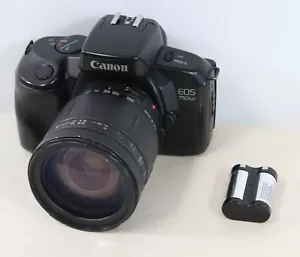 Canon EOS 750QD SLR Film Camera Japan with Tamron Aspherical 28-200mm Lens - Picture 1 of 9