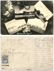 SIMUNA, ESTONIA Y ORIGINAL CA 1920 COLLAGE POSTAL FOTOGRÁFICA REAL, RARA - Imagen 1 de 1