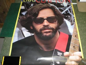 Póster promocional vintage de Eric Clapton 35 x 23 en muy buen estado - Imagen 1 de 2