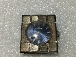 ladies Vintage Edox Tank Dress Watch Manual 26×23 mm Working but poor cosmetic - Picture 1 of 3
