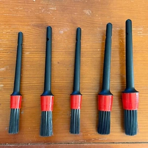 5-Piece Detailing Brush Set For Cleaning Crevices & Hard-To-Reach Areas #3 - Picture 1 of 1