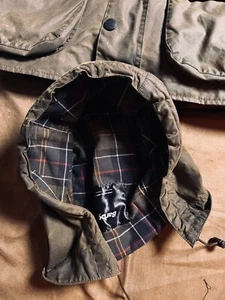 Barbour Classic Sylkoil abnehmbare Kapuze oliv Bedale Ashby Beaufort - Einheitsg - Bild 1 von 4