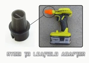 Adapter for Leafield Marine Inflatable Raft Valve for Ryobi P738 18v inflator - Picture 1 of 9