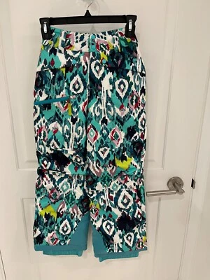 Pantalones de esquí Patagonia Snowbelle para niña talla mediana 10 nieve Foto 1 de 4