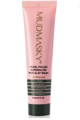 MUDMASKY PEARL POLISH SUPERGLOW PINK CLAY MASK 2 oz $49 - Image 1 of 4