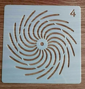 SPIRAL STENCIL 130mm x 130mm - Picture 1 of 1