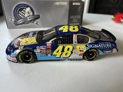 jimmie johnson #48 lowes/ sponge bob 2003 bank - Image 1 of 4