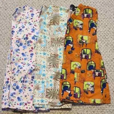 Ladies Lot of 3 Scrub Tops/Jacket sz Med. Crest & Halloween Medical Work Uniform - Image 1 of 4