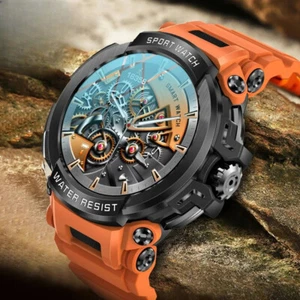 1,5" Bluetooth Połączenie GPS Smartwatch Męski 120+ Sport Fitness Tracker Smartwatch - Zdjęcie 1 z 24